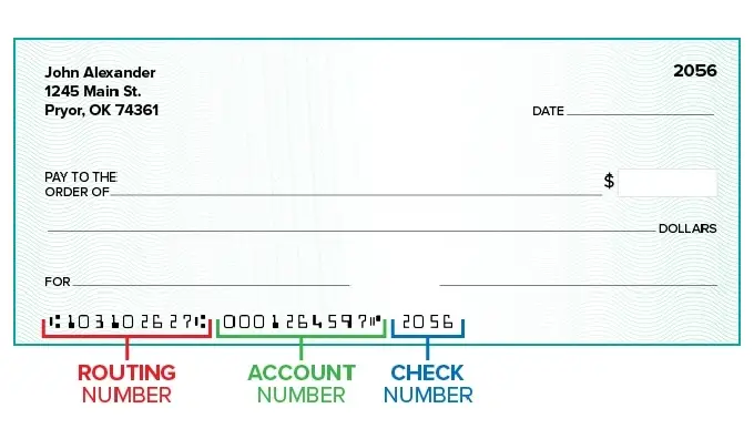 routing number